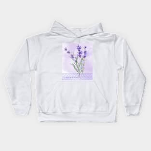 Flor Lavanda Kids Hoodie